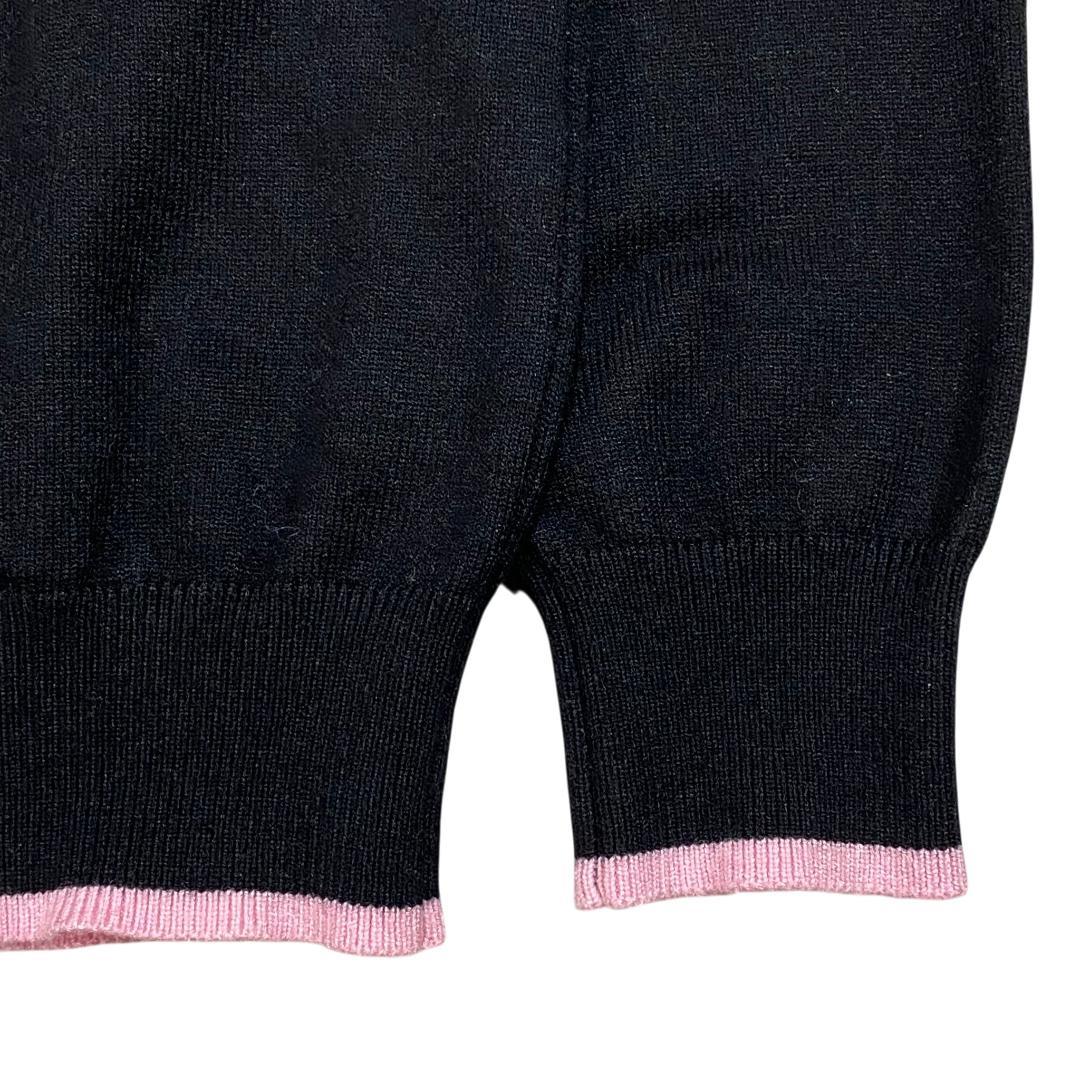 MALBON GOLF マルボン ゴルフ 長袖 ニット セーター S ブラック
