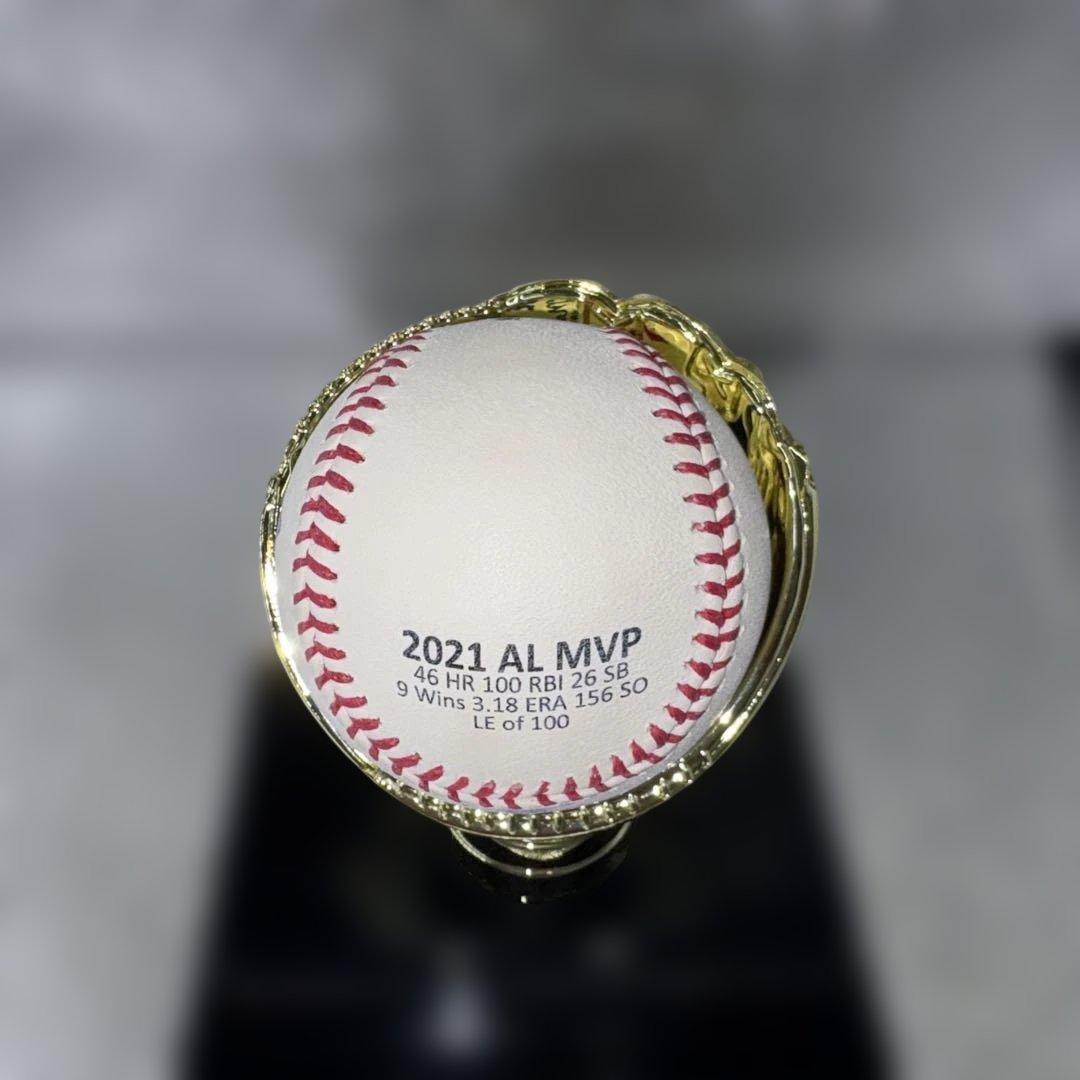 大谷翔平2021 AL MVP 直筆サイン入りボール