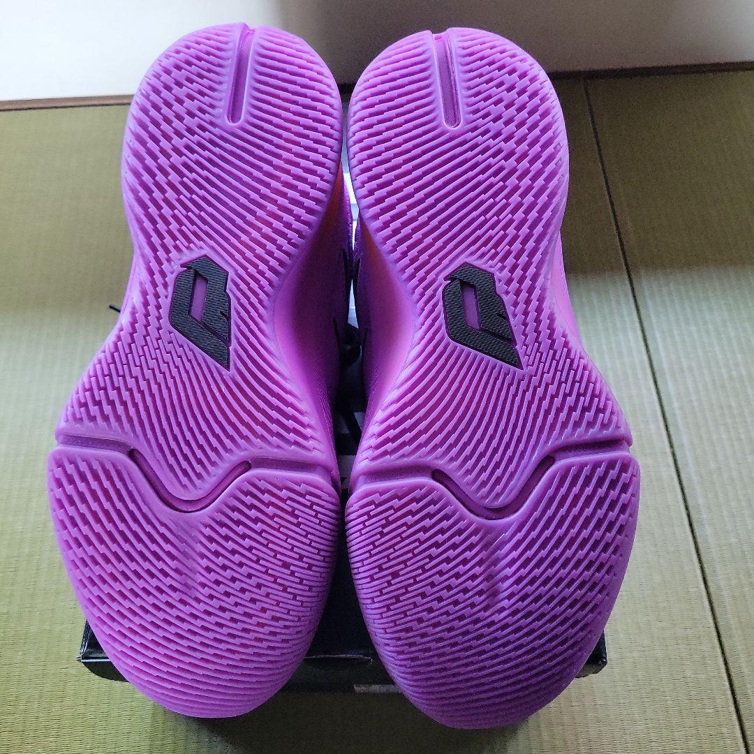 アディダス DAME 9 LOW TRAINERS パープル　箱つき