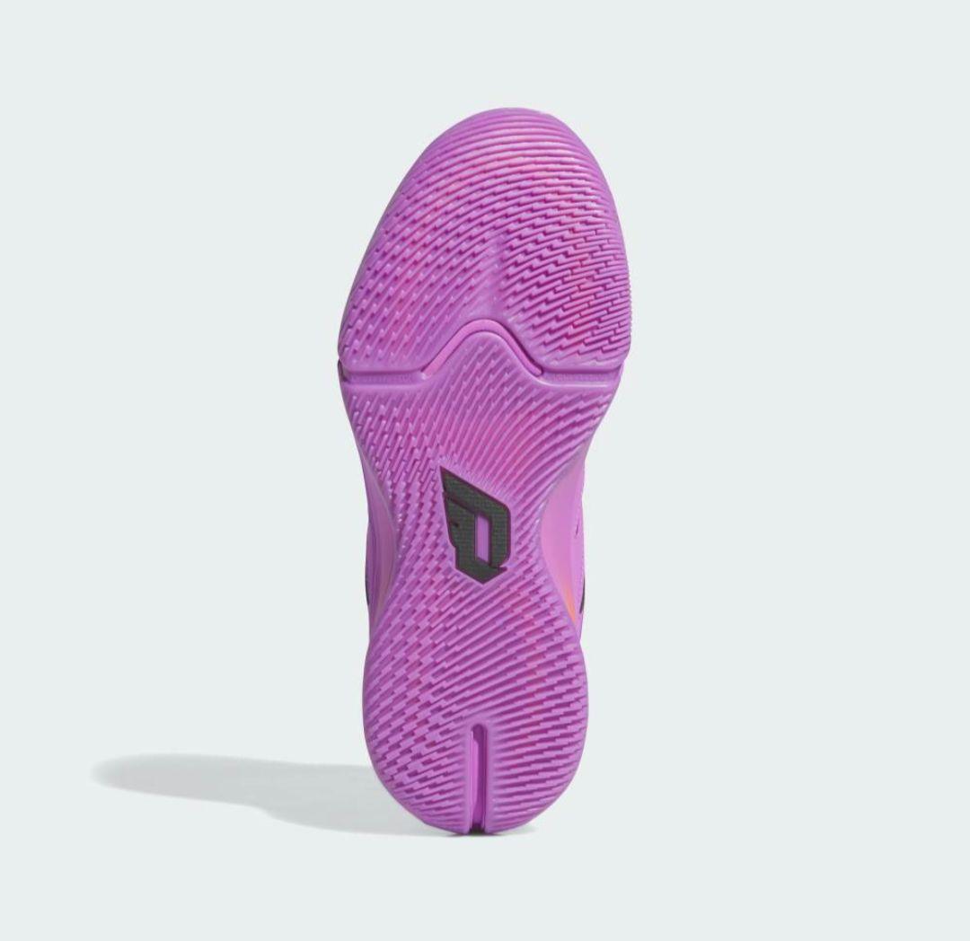 アディダス DAME 9 LOW TRAINERS パープル　箱つき