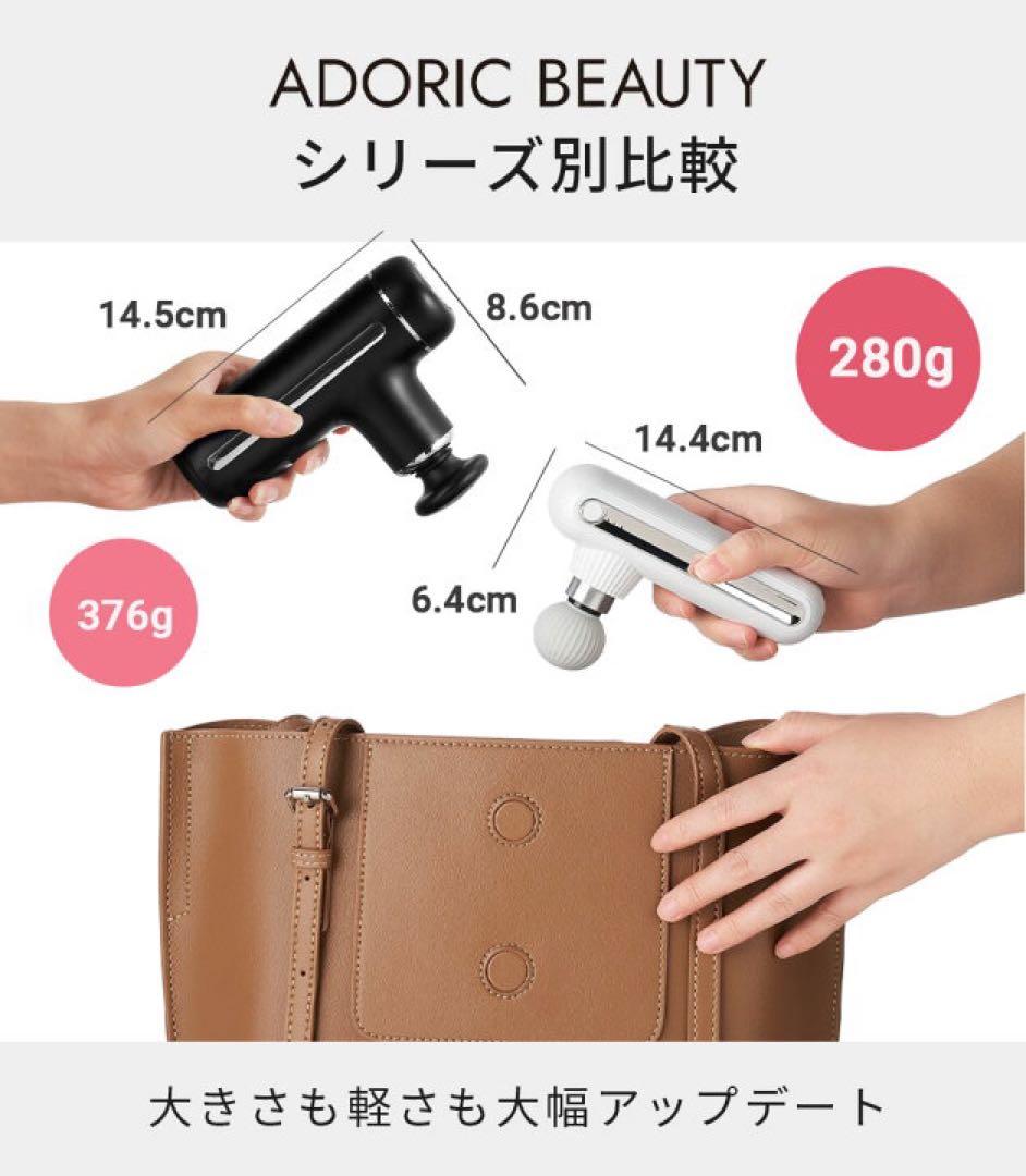 最新型❤️筋膜リリースガン　ミニ　マッサージガン　超軽量　プレゼント　父の日　白