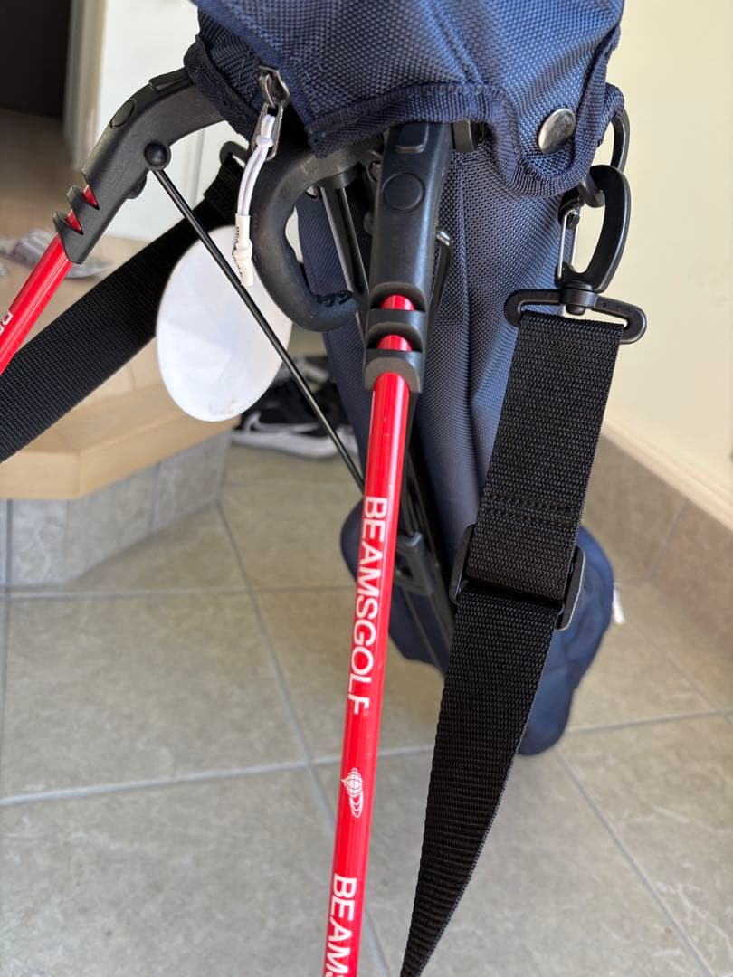 BEAMS GOLF セルフスタンド　ゴルフケース　ネイビー　オマケ付