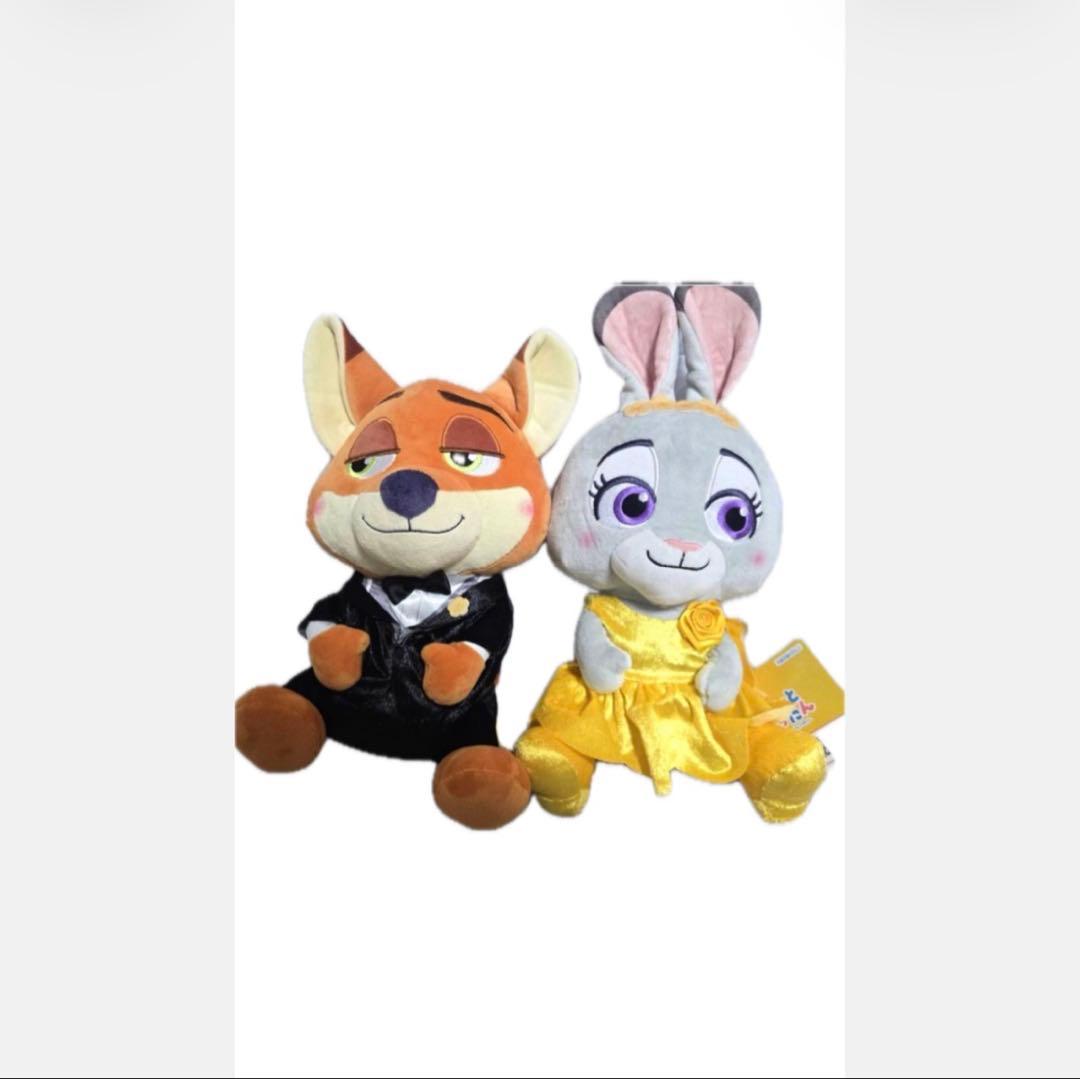 ズートピア2 こてっとぺったん BIGぬいぐるみ～ドレッシー～ ニック ジュディ