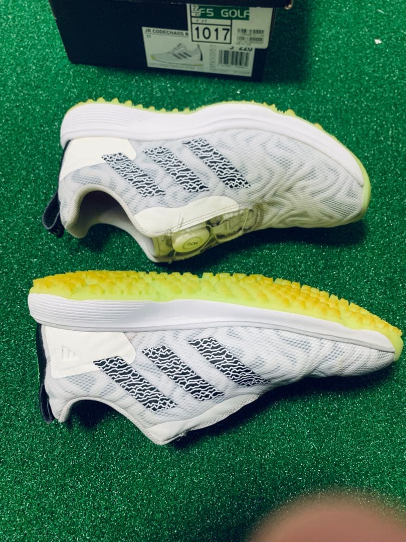 adidas コードカオス　ゴルフシューズ　22.0㎝　レディース　ジュニア