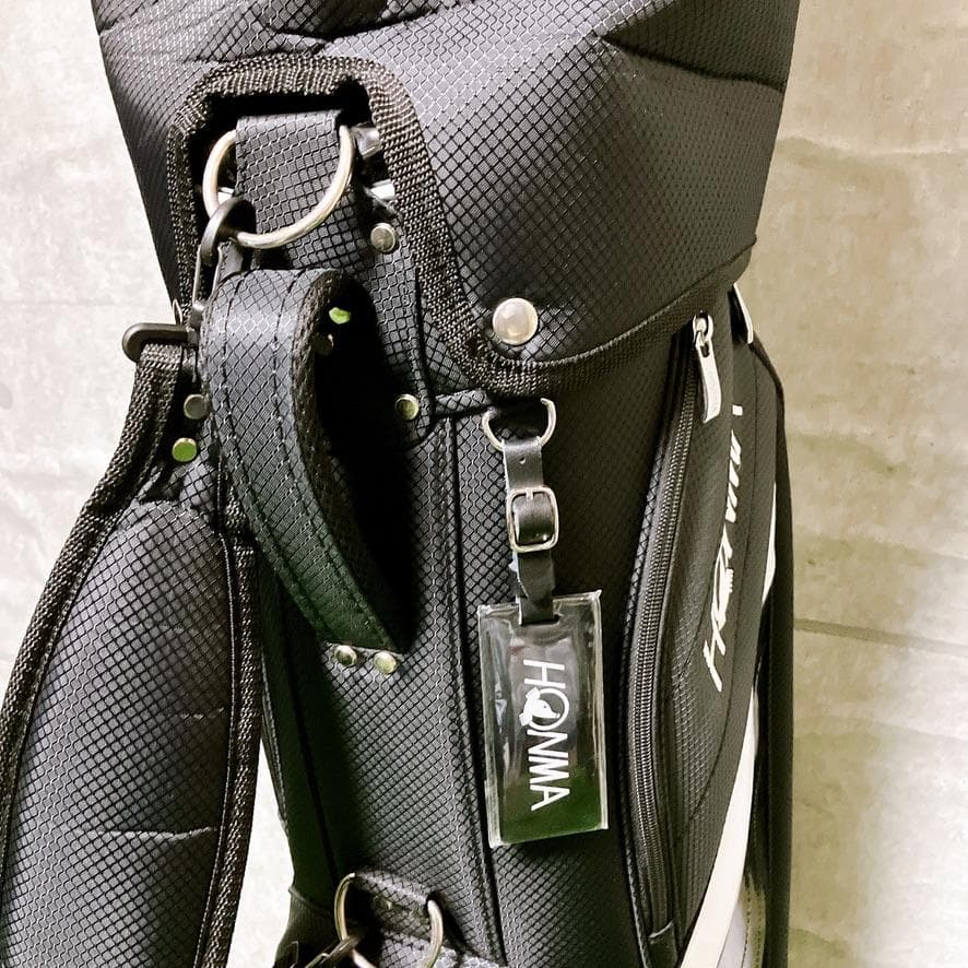 【極美品】HONMA ゴルフ キャディバッグ ブラック 9型 5分割 カート式