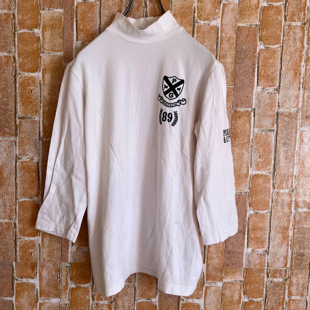 PEARLY GATES ゴルフ golf シャツ タートルネック ホワイト 2