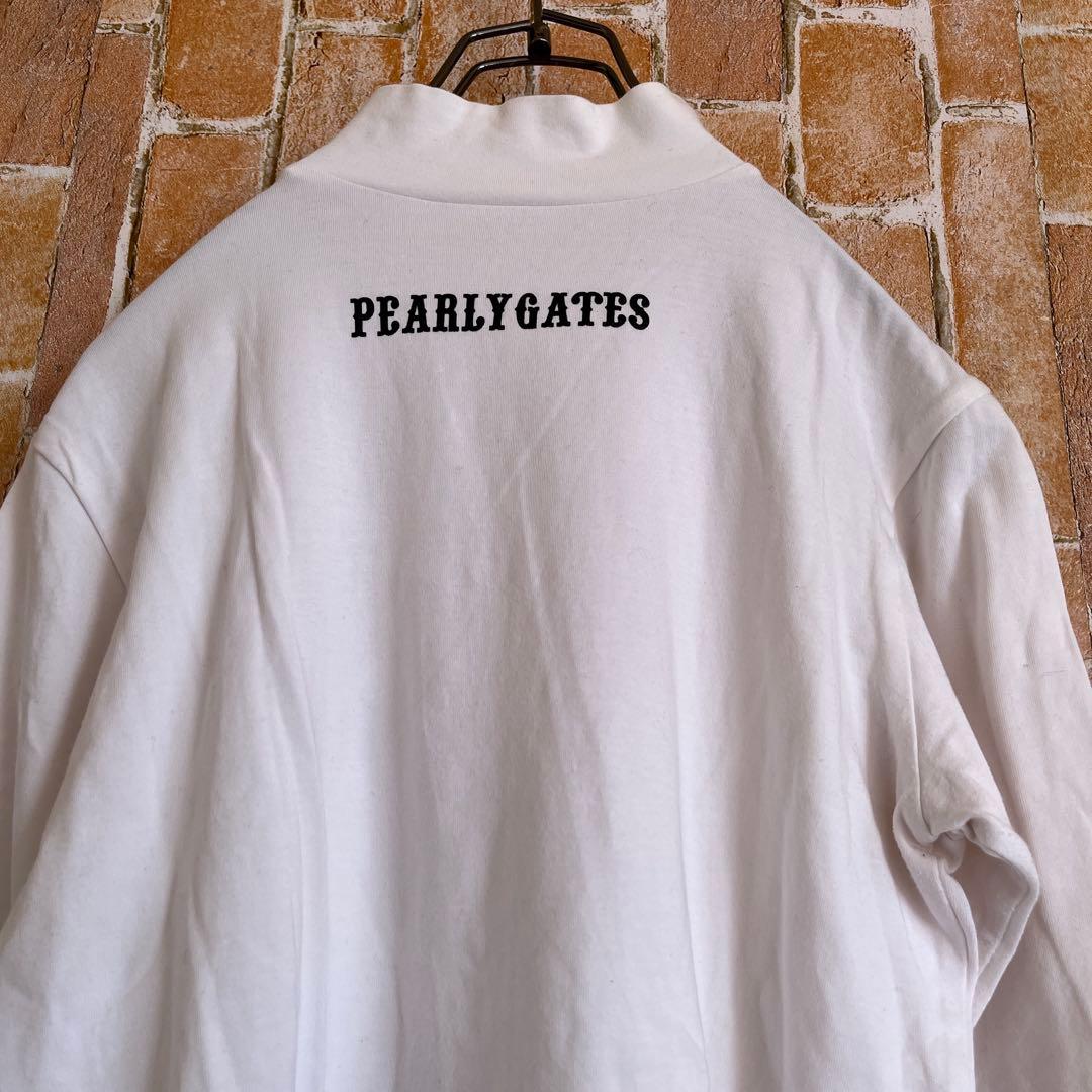 PEARLY GATES ゴルフ golf シャツ タートルネック ホワイト 2