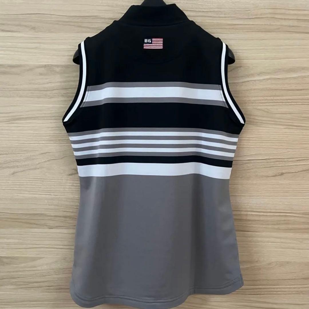 新品★20,900円 黒M BRIEFING ゴルフノースリーブハイネックシャツ