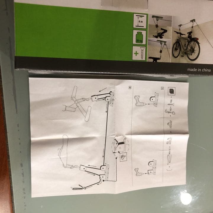 自転車用吊り下げラック（室内•ガレージ）