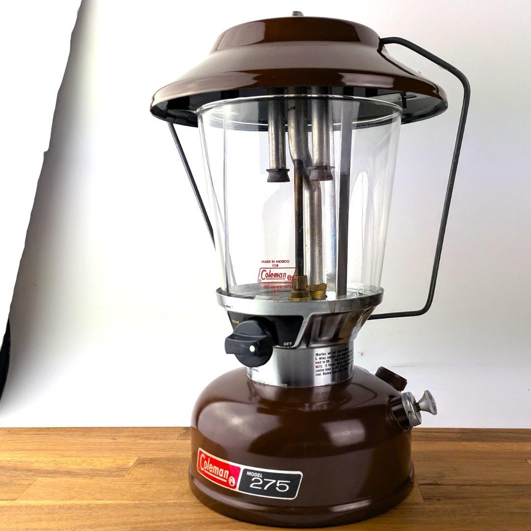 美品 コールマン 275 ランタン 1976年6月 ブラウン 箱付 ダブル