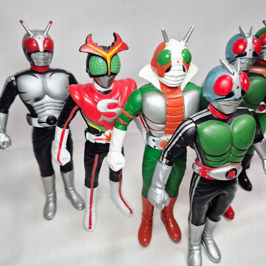 昭和仮面ライダー　ソフビフィギュアセット17センチ