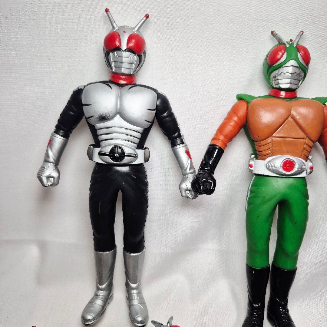 昭和仮面ライダー　ソフビフィギュアセット17センチ