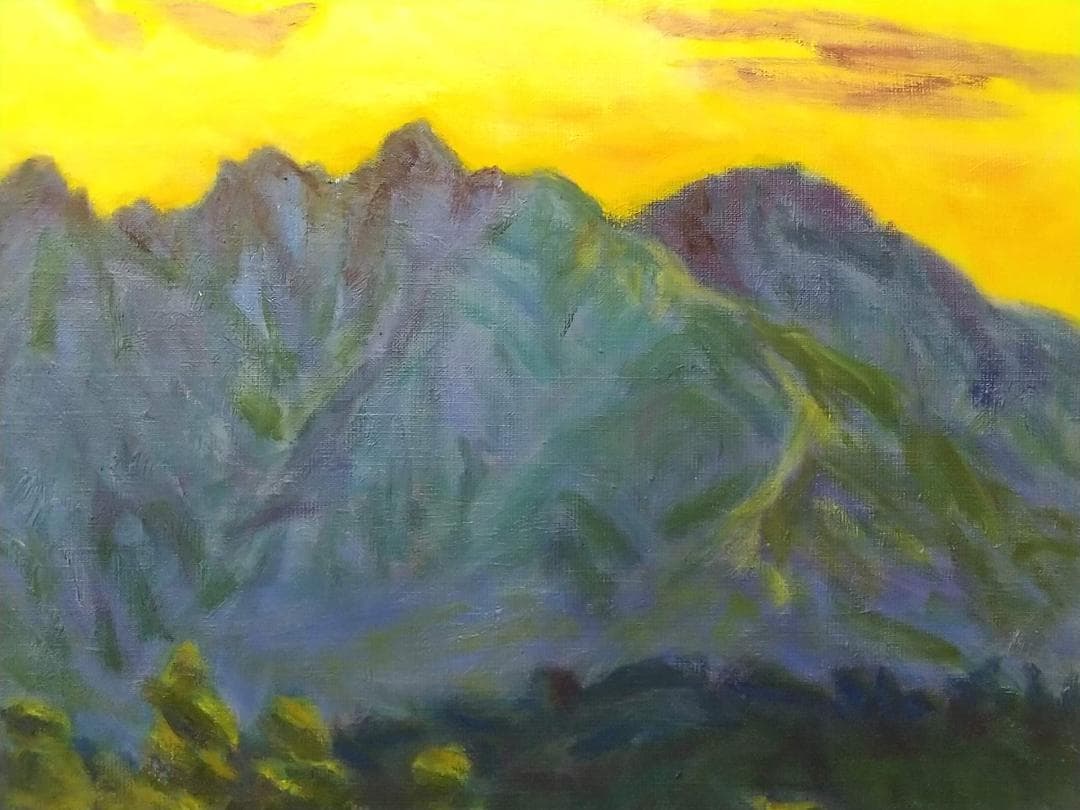 「根子岳」A 2006 F8 絵画 油絵 油彩画 アート 風景画