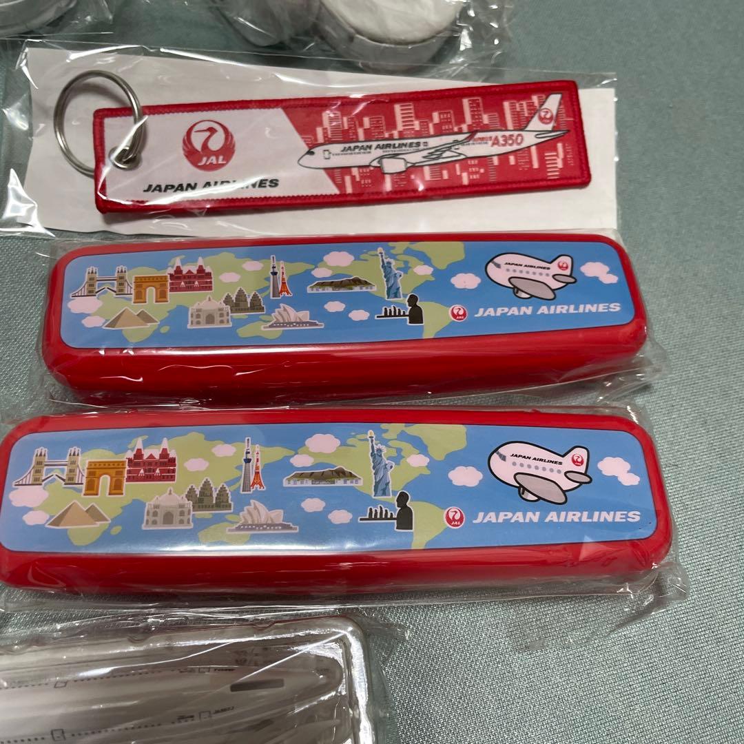 JAL 非売品　ヘッドフォン サングラス 飛行機　コップ　キーホルダー　カラトリ