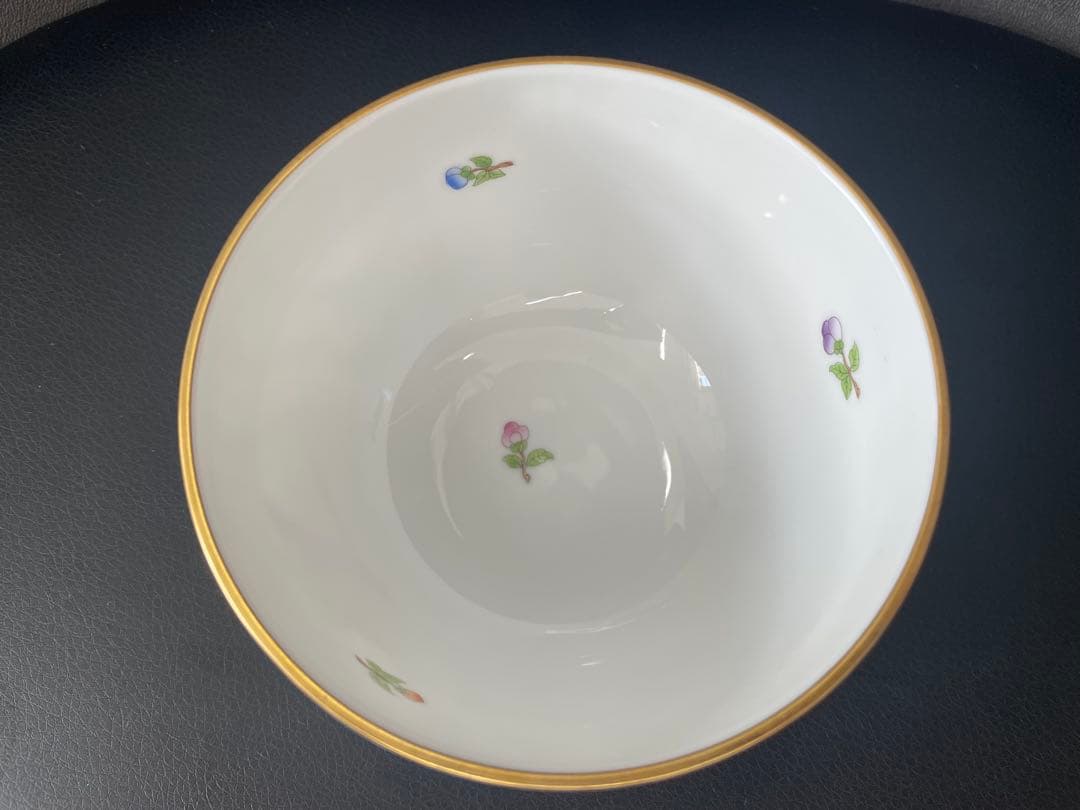 【E】ヘレンド✨スラップボウル　小物入れ　シノワズリ　butterfly