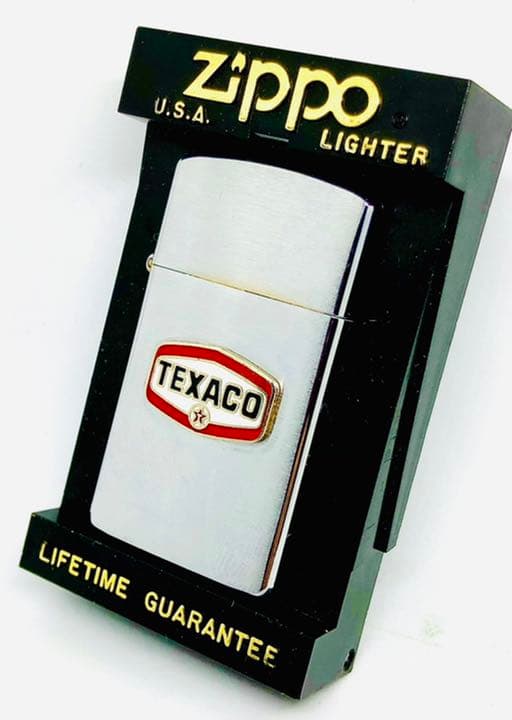 テキサコ®︎オイル＊エナメル七宝製＊ビンテージ＊スリムzippo