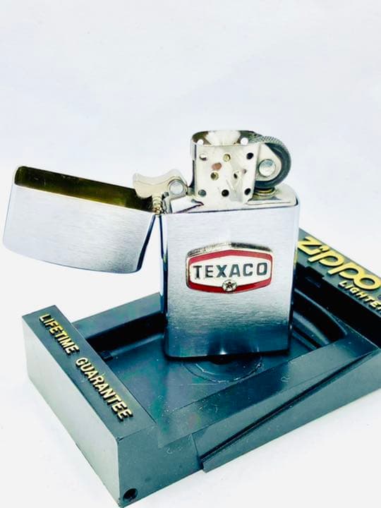テキサコ®︎オイル＊エナメル七宝製＊ビンテージ＊スリムzippo