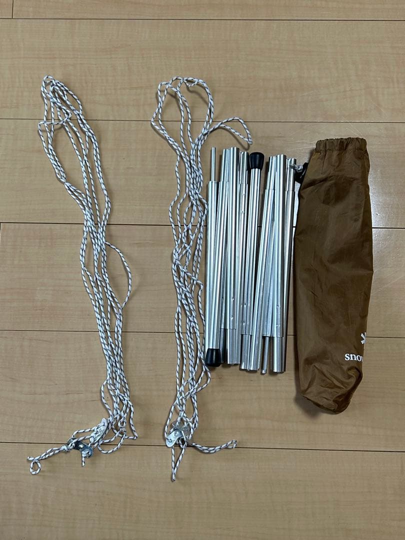 【廃盤品】スノーピーク　ポンタAirタープ　125cmポール×2