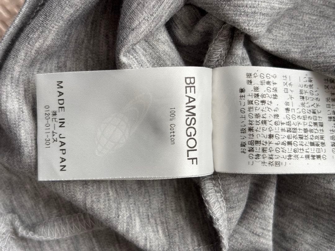 BEAMS GOLF 長袖ハイネックシャツ Sサイズ グレー