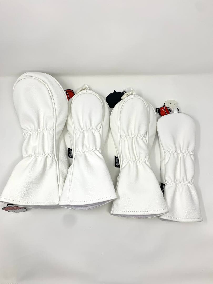 新品★ Malbon Golf マルボンゴルフクラブカバー4点セット　ホワイト