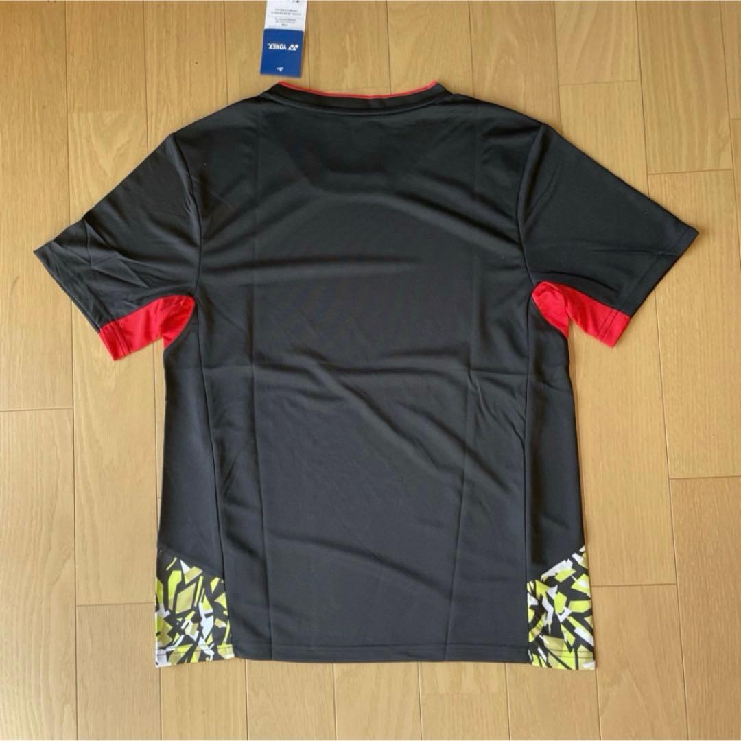 ヨネックス　YONEX バドミントン日本代表モデルゲームシャツ　新品　Lブラック