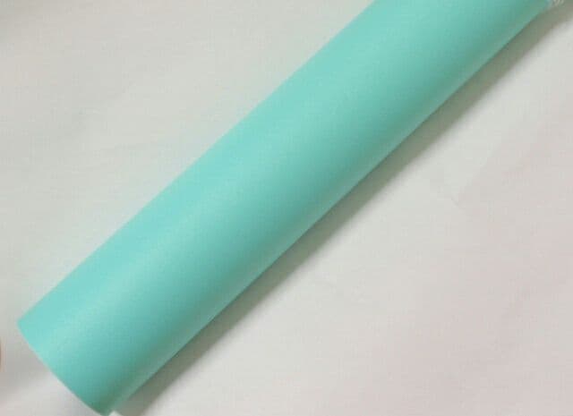 壁紙シール 無地 緑 ティファニーブルー　45cm×約10m　4本