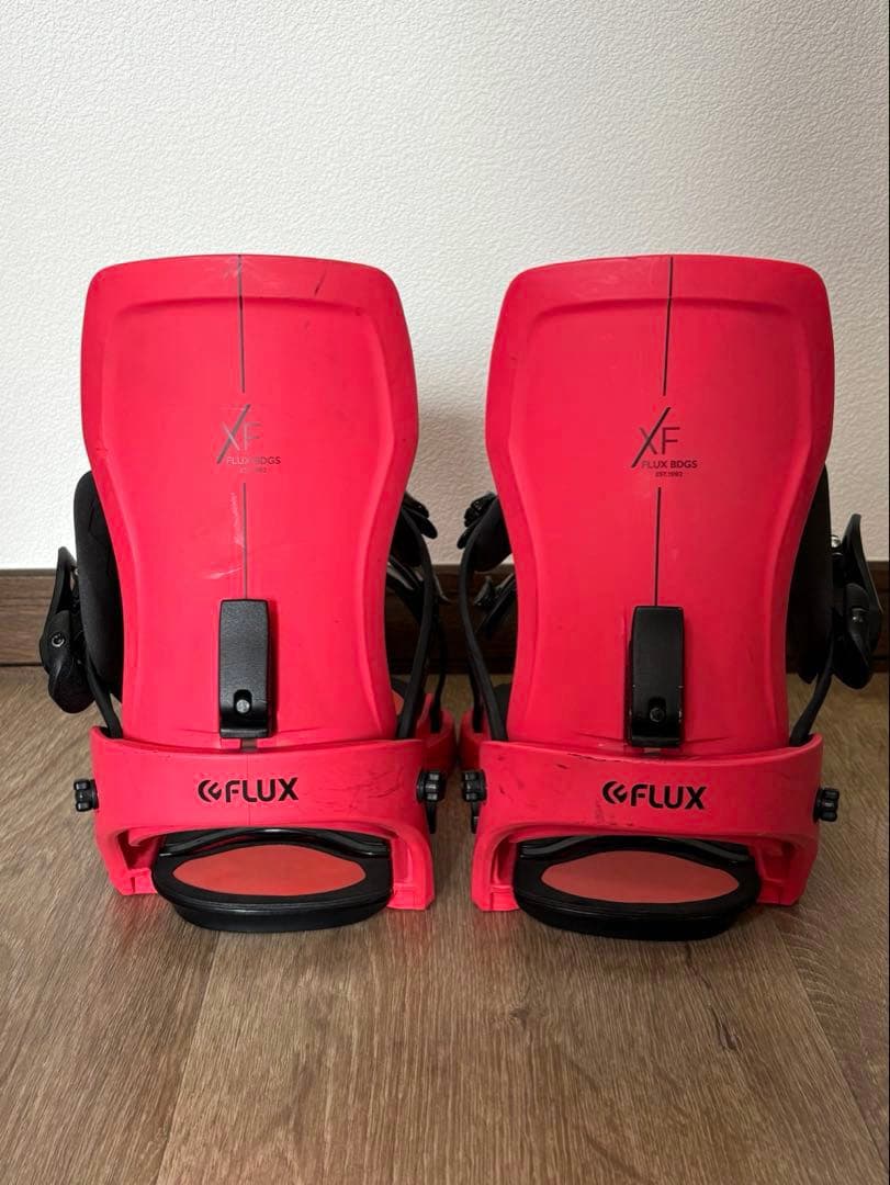 FLUX XF ビンディング Mサイズ ネオンレッド スノーボード フラックス