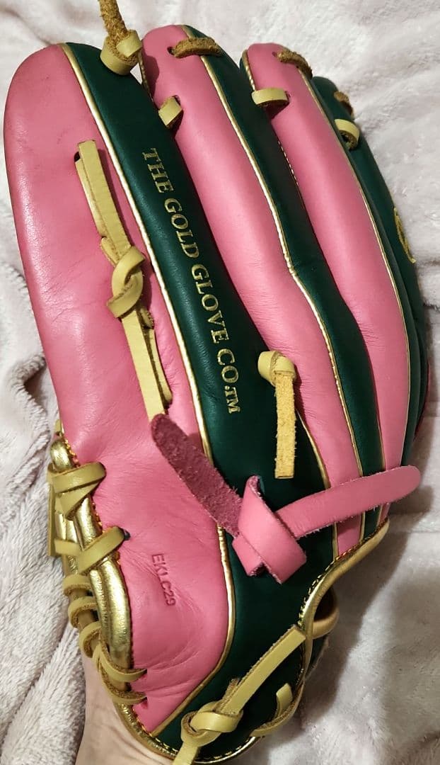 Rawlings Hypertech 野球グローブ 緑/ピンク