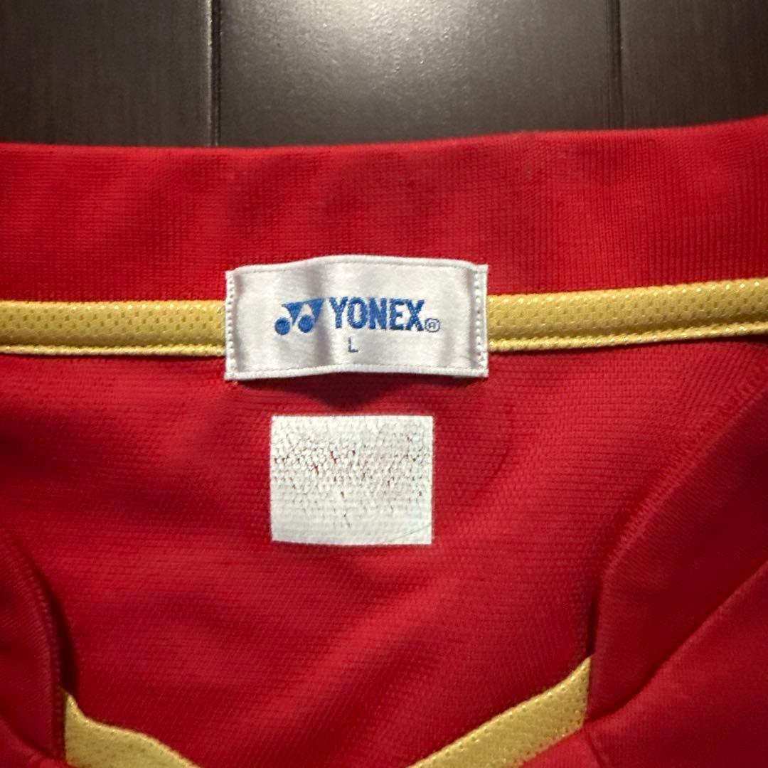 YONEX バドミントンシャツ L 赤