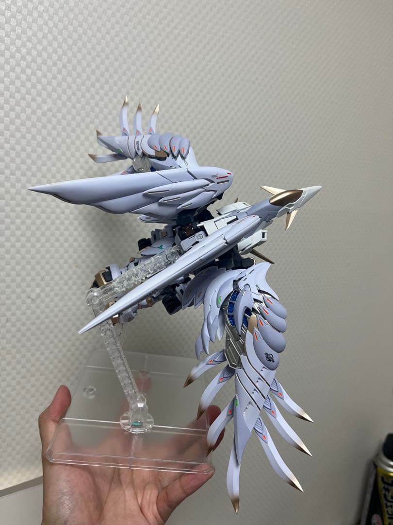 MGSD ウイングガンダムゼロewスノーホワイトプレリュード塗装完成品