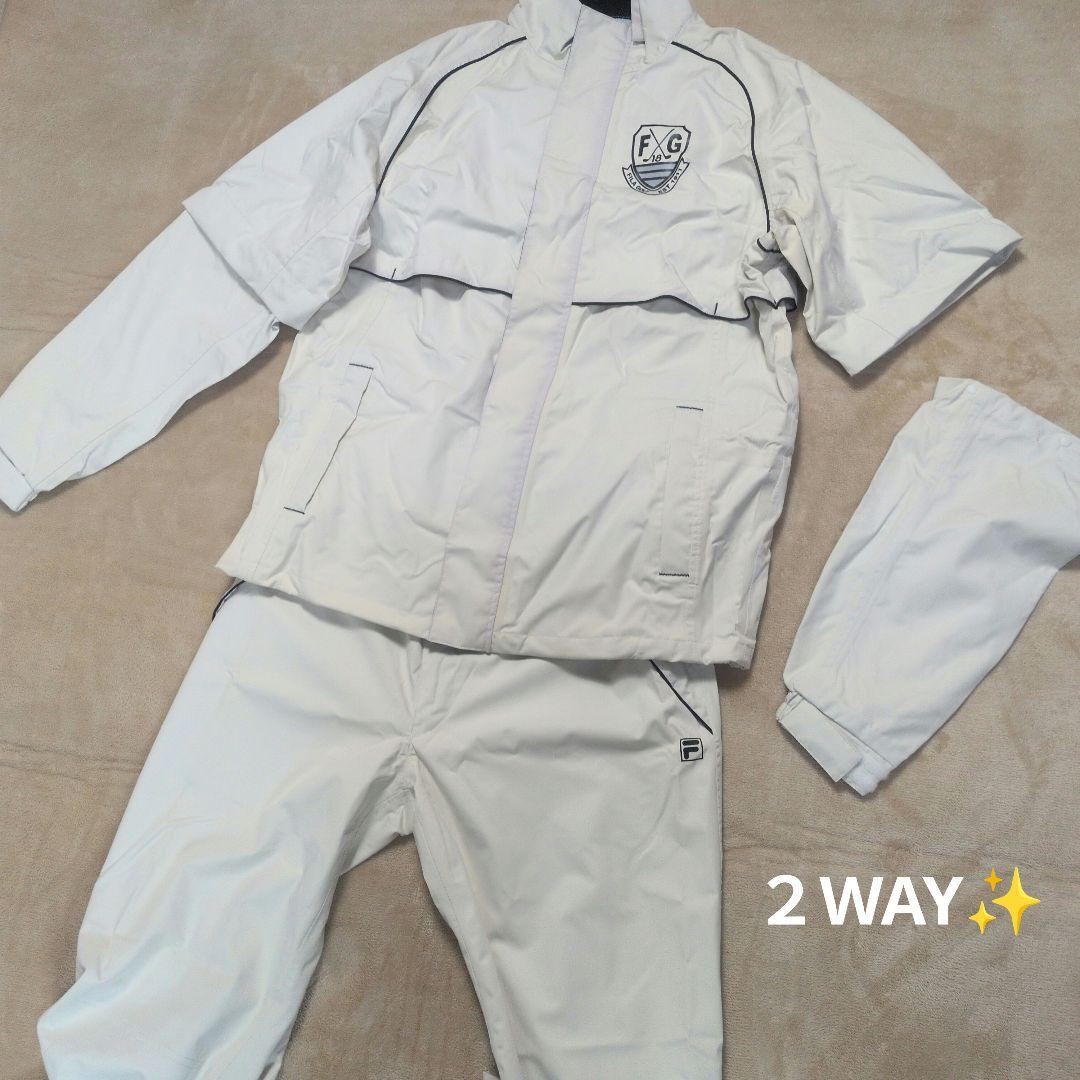 【美品✨FILA GOLF✨M】ゴルフ 上下 セット レインウェア 雨具