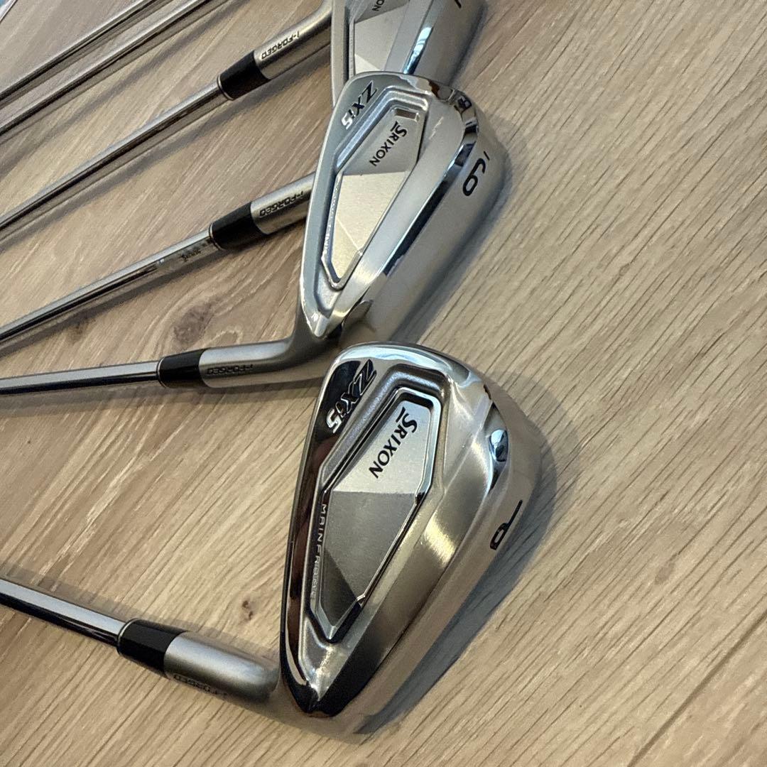 １ラウンド使用Srixon ZXi5 メンズアイアンセット ６本セットスリクソン