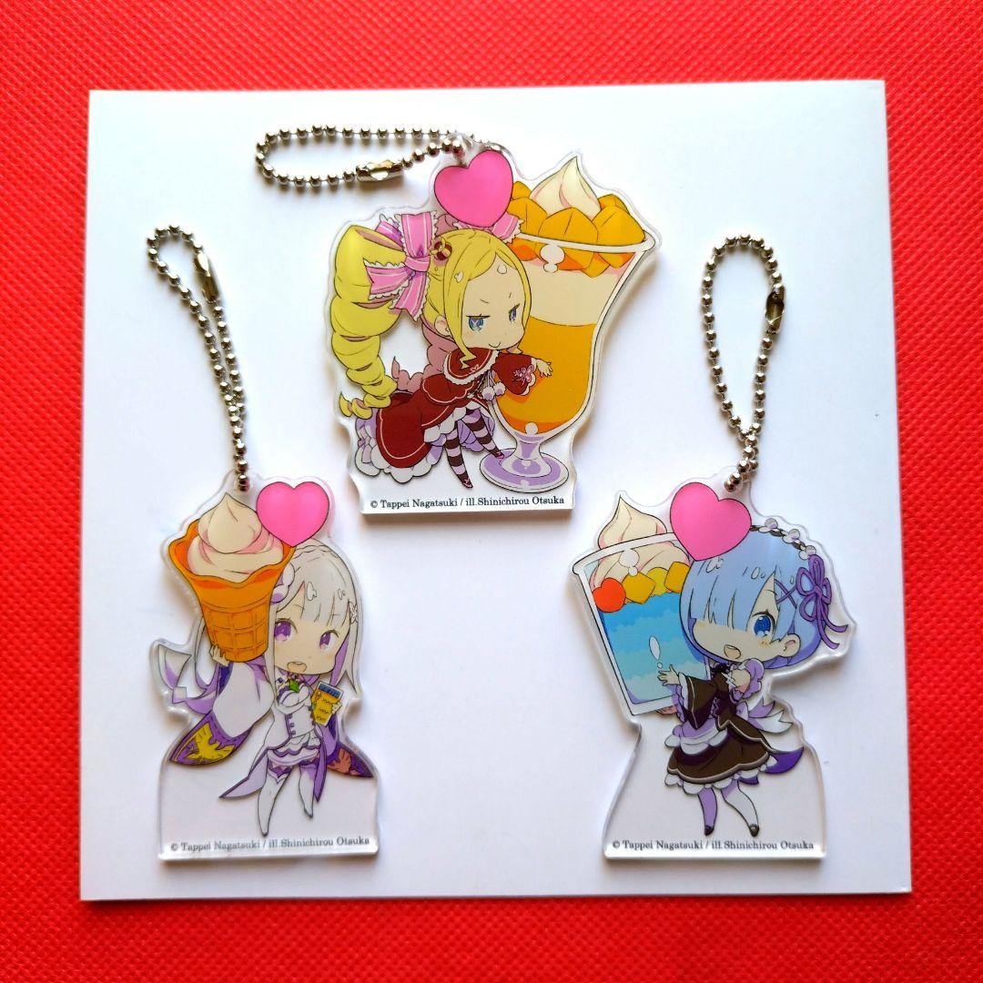 ❣️早い者勝ち❣️　リゼロ×ミニストップ　コラボグッズ　アクリルキーホルダー