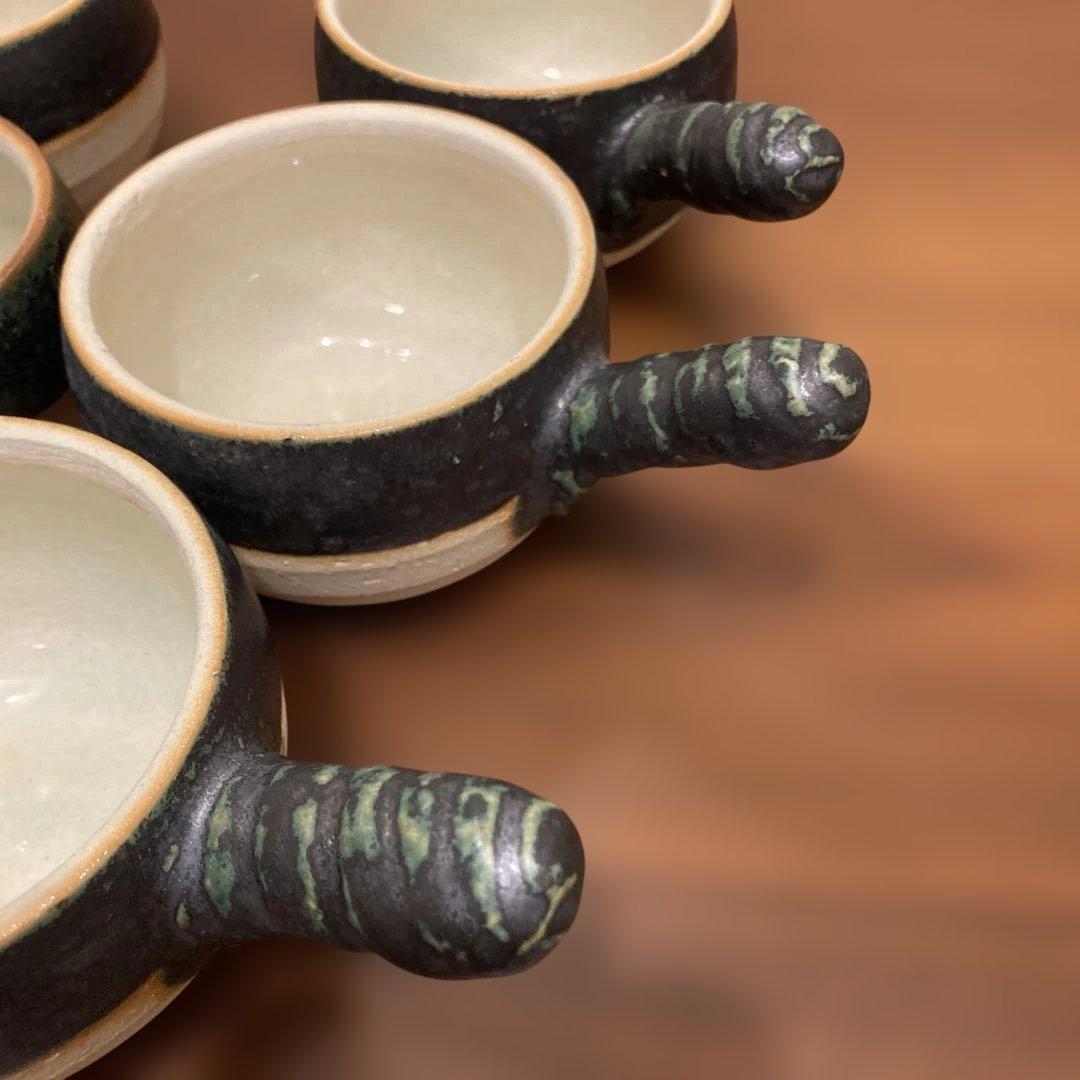 蓋付き茶碗 5個セット　魚　煮物
