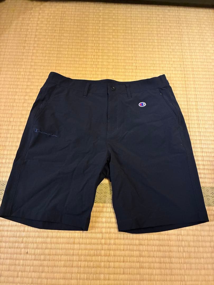 Champion 速乾 ショートスリーブモックネックシャツ、ショートパンツセット