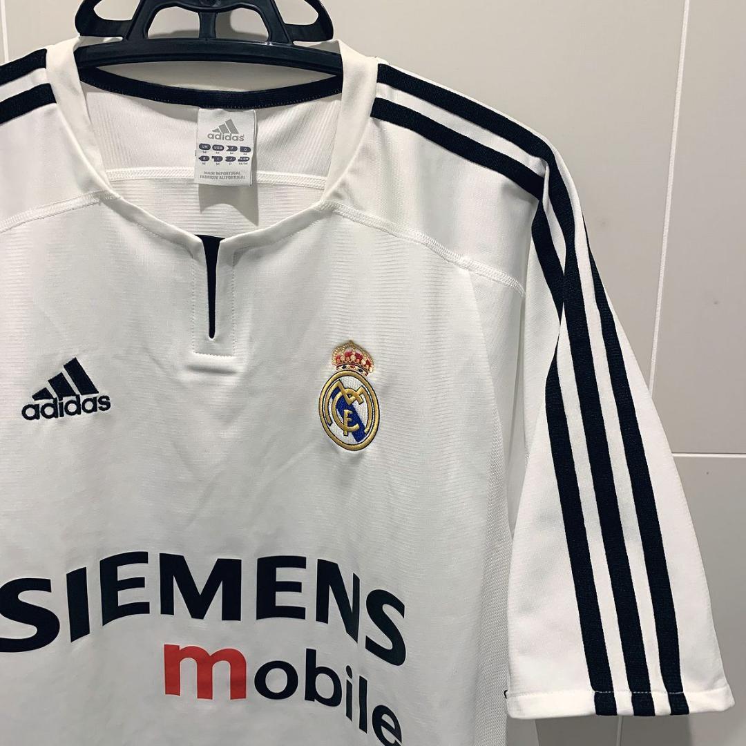 adidas レアル・マドリード 2003-04 サッカージャージ 白 Oサイズ