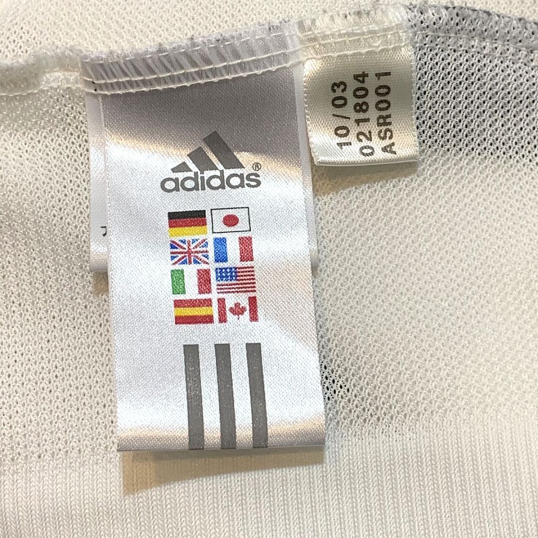 adidas レアル・マドリード 2003-04 サッカージャージ 白 Oサイズ