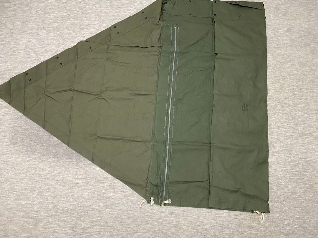 【希少・美品】　USパップテント　シェルターハーフ　03年製　ファスナー加工済み