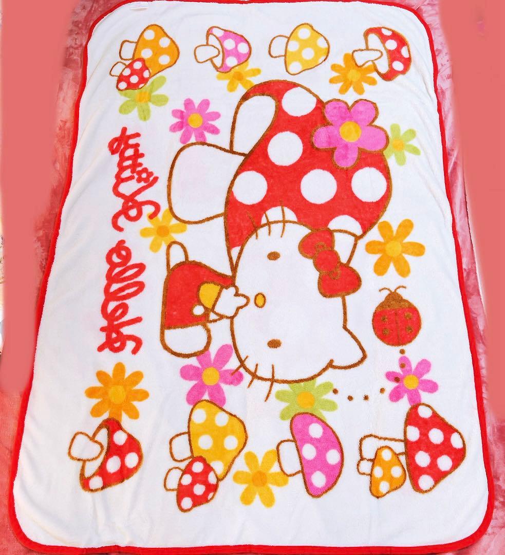 希少レア　ハローキティ　ブランケット　きのこ　2006年製 サンリオ　平成レトロ