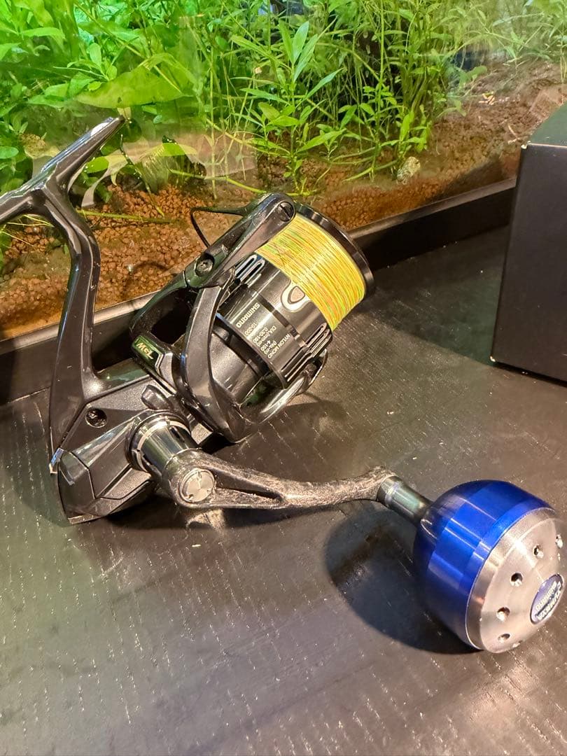 シマノ ヴァンキッシュ4000XG 夢屋ハンドル付