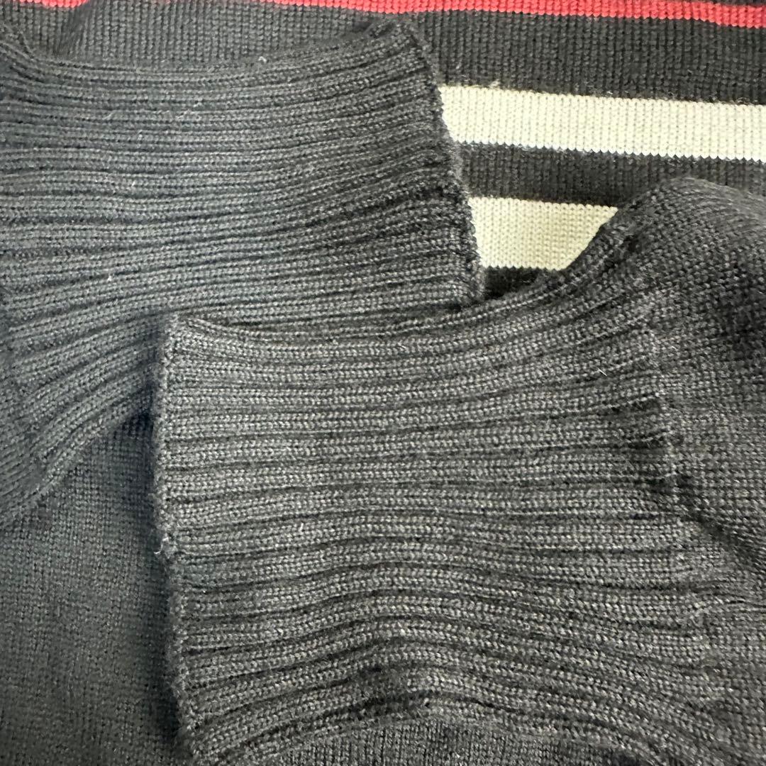新品 BURBERRY タートルネック ストライプ ニットセーター