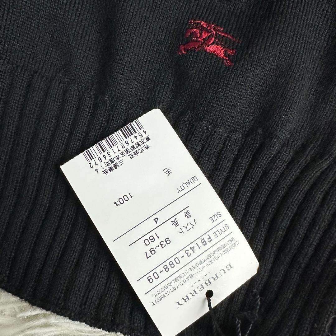 新品 BURBERRY タートルネック ストライプ ニットセーター