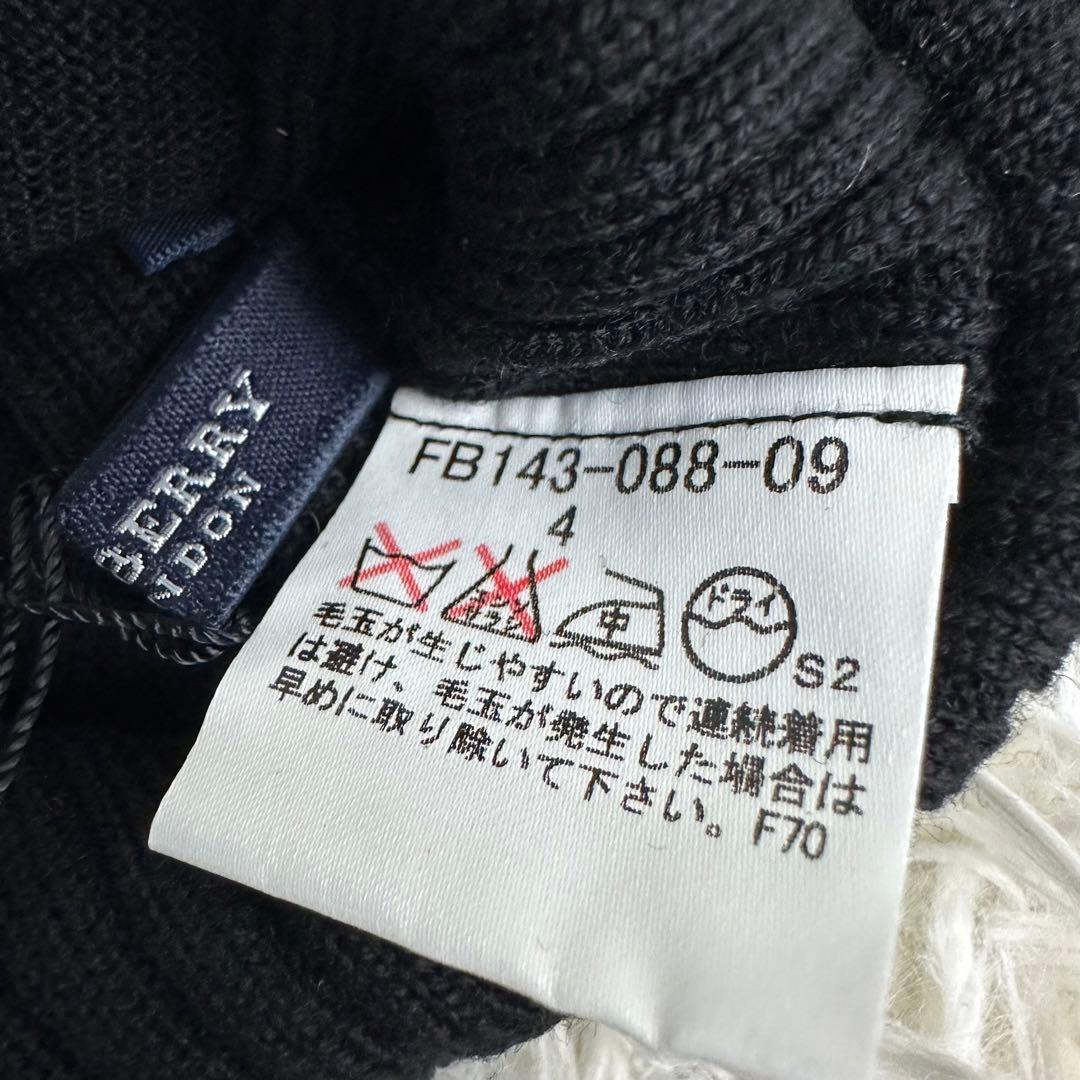 新品 BURBERRY タートルネック ストライプ ニットセーター
