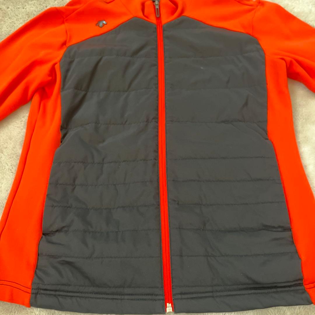 DESCENTE　GOLF フルジップジャケット メンズ　オレンジ　L