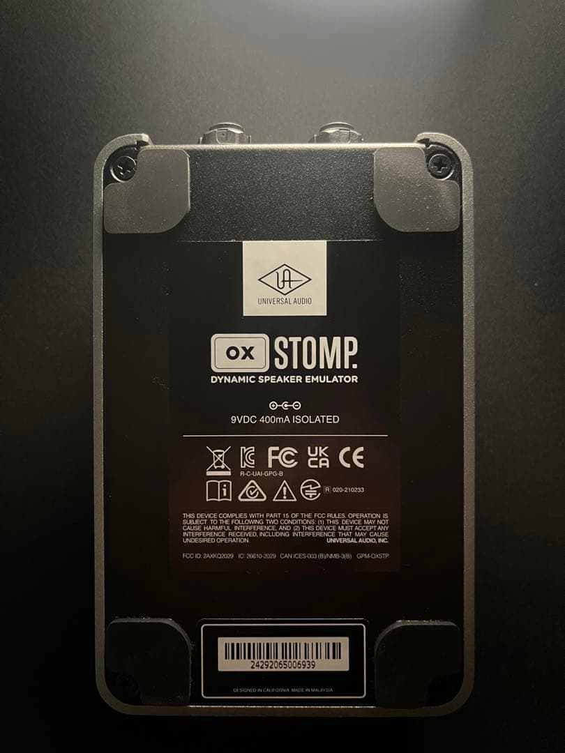 ギター UAD UAFX OX Stomp