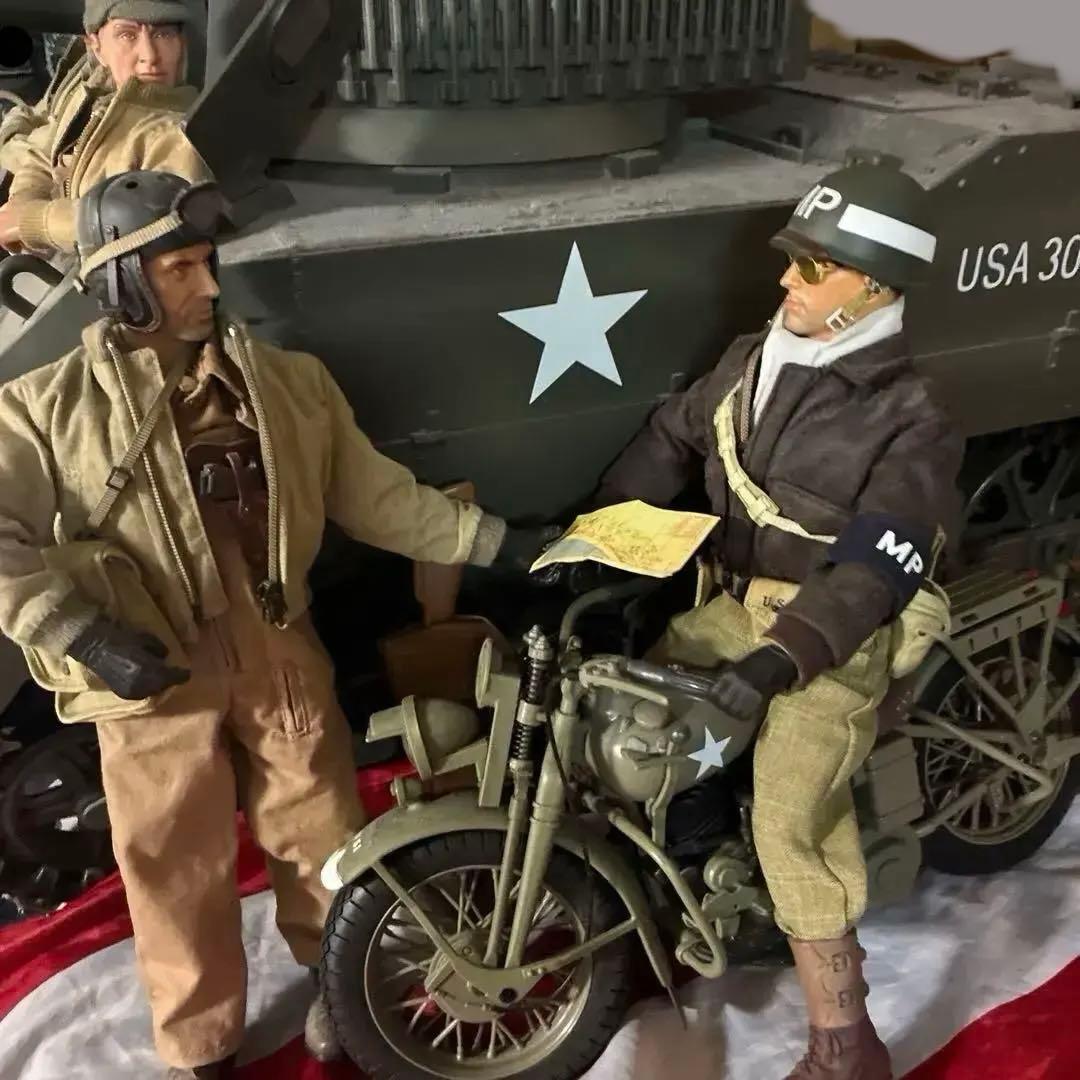 ハズブロ製1/6ハーレー・ダビッドソンWLA45&アメリカ陸軍伝令兵BOXセット