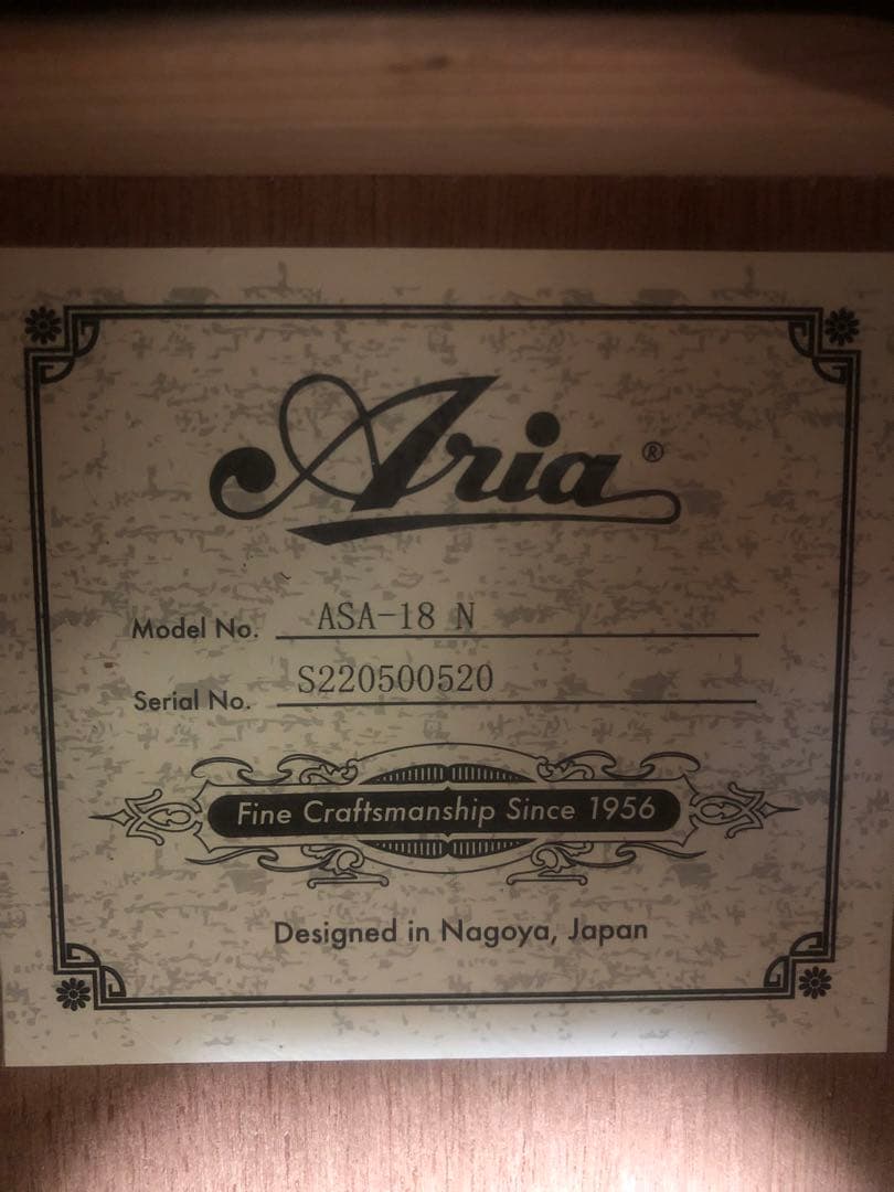 Aria ASA-18 N アコースティックギター