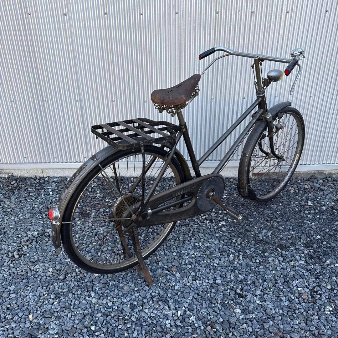 昭和レトロ自転車　実用車　ナショナル　ビンテージ
