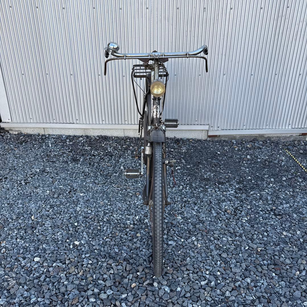 昭和レトロ自転車　実用車　ナショナル　ビンテージ