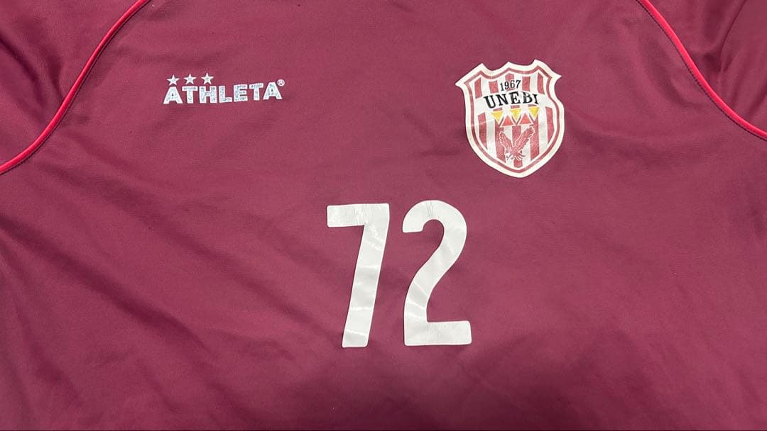 畝傍高校サッカー部ユニフォーム 上下 ホームアウェイ2セット ATHLETA
